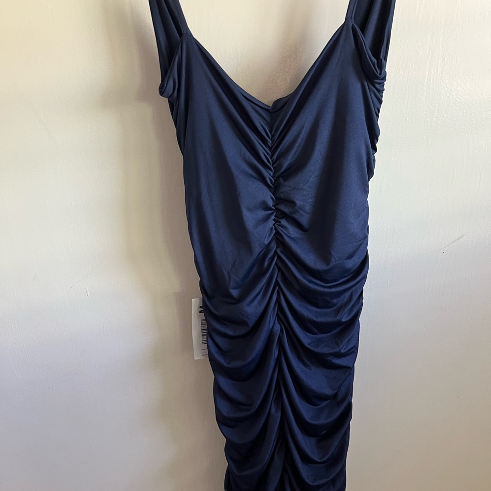 Navy cocktail dress